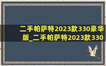 二手帕萨特2023款330豪华版_二手帕萨特2023款330豪华版蓝色