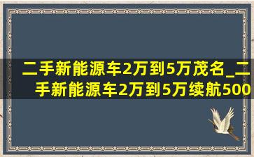 二手新能源车2万到5万茂名_二手新能源车2万到5万续航500以上