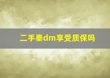 二手秦dm享受质保吗