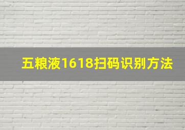 五粮液1618扫码识别方法