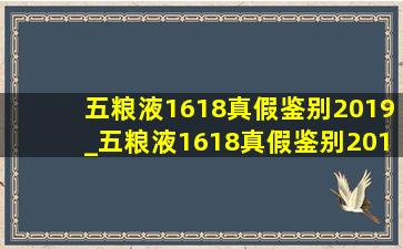 五粮液1618真假鉴别2019_五粮液1618真假鉴别2019年