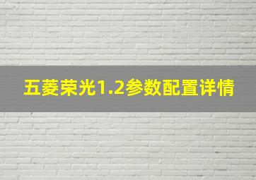 五菱荣光1.2参数配置详情