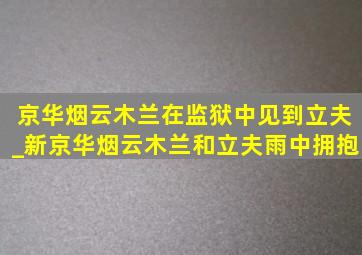 京华烟云木兰在监狱中见到立夫_新京华烟云木兰和立夫雨中拥抱