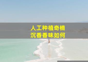 人工种植奇楠沉香香味如何