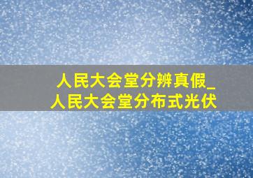 人民大会堂分辨真假_人民大会堂分布式光伏