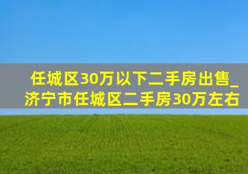 任城区30万以下二手房出售_济宁市任城区二手房30万左右