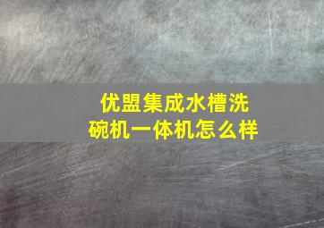 优盟集成水槽洗碗机一体机怎么样