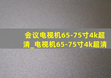 会议电视机65-75寸4k超清_电视机65-75寸4k超清