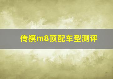 传祺m8顶配车型测评