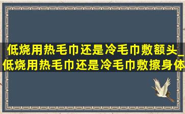 低烧用热毛巾还是冷毛巾敷额头_低烧用热毛巾还是冷毛巾敷擦身体