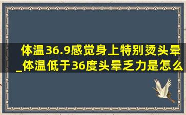 体温36.9感觉身上特别烫头晕_体温低于36度头晕乏力是怎么回事