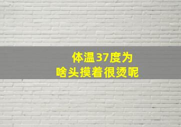 体温37度为啥头摸着很烫呢