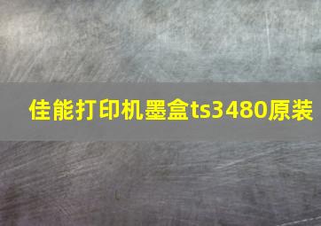 佳能打印机墨盒ts3480原装