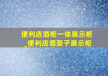 便利店酒柜一体展示柜_便利店酒架子展示柜