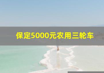 保定5000元农用三轮车