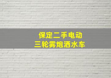 保定二手电动三轮雾炮洒水车