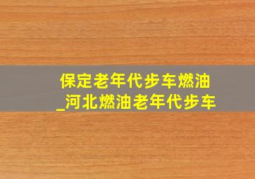 保定老年代步车燃油_河北燃油老年代步车