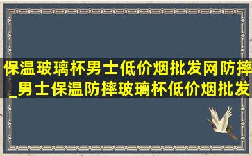 保温玻璃杯男士(低价烟批发网)防摔_男士保温防摔玻璃杯(低价烟批发网)高档