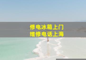 修电冰箱上门维修电话上海