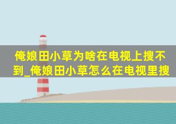 俺娘田小草为啥在电视上搜不到_俺娘田小草怎么在电视里搜