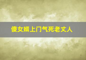 傻女婿上门气死老丈人