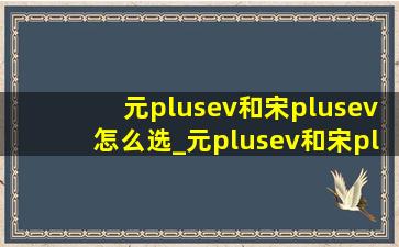 元plusev和宋plusev怎么选_元plusev和宋plusev(低价烟批发网)版怎么选