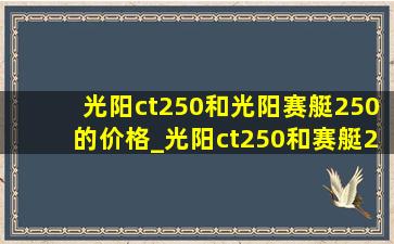 光阳ct250和光阳赛艇250的价格_光阳ct250和赛艇250价格