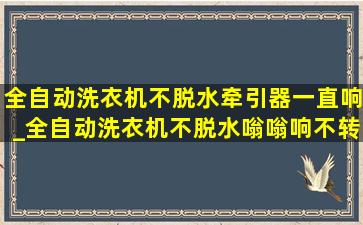 全自动洗衣机不脱水牵引器一直响_全自动洗衣机不脱水嗡嗡响不转