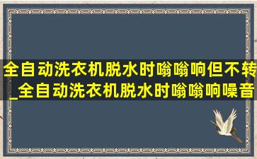 全自动洗衣机脱水时嗡嗡响但不转_全自动洗衣机脱水时嗡嗡响噪音大