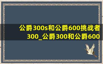 公爵300s和公爵600挑战者300_公爵300和公爵600和挑战者300区别