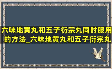 六味地黄丸和五子衍宗丸同时服用的方法_六味地黄丸和五子衍宗丸同时服用