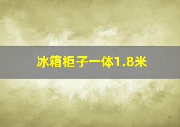 冰箱柜子一体1.8米