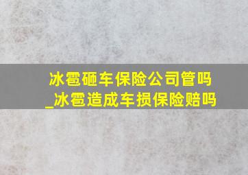 冰雹砸车保险公司管吗_冰雹造成车损保险赔吗