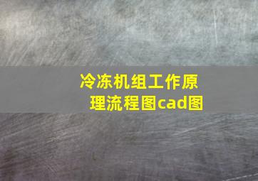 冷冻机组工作原理流程图cad图