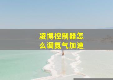 凌博控制器怎么调氮气加速