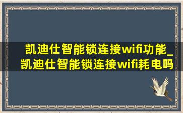 凯迪仕智能锁连接wifi功能_凯迪仕智能锁连接wifi耗电吗