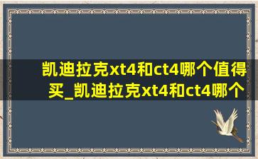 凯迪拉克xt4和ct4哪个值得买_凯迪拉克xt4和ct4哪个好