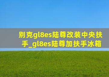 别克gl8es陆尊改装中央扶手_gl8es陆尊加扶手冰箱