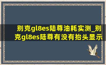 别克gl8es陆尊油耗实测_别克gl8es陆尊有没有抬头显示