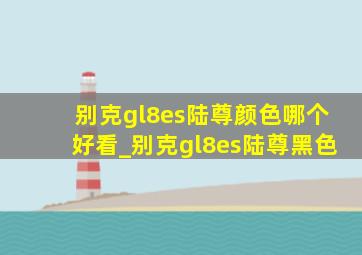 别克gl8es陆尊颜色哪个好看_别克gl8es陆尊黑色