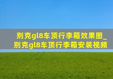 别克gl8车顶行李箱效果图_别克gl8车顶行李箱安装视频