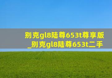 别克gl8陆尊653t尊享版_别克gl8陆尊653t二手