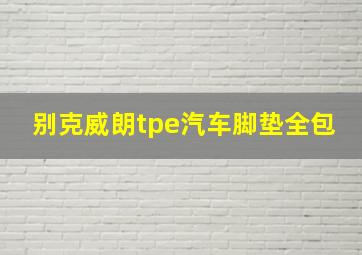 别克威朗tpe汽车脚垫全包