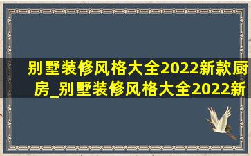 别墅装修风格大全2022新款厨房_别墅装修风格大全2022新款外观