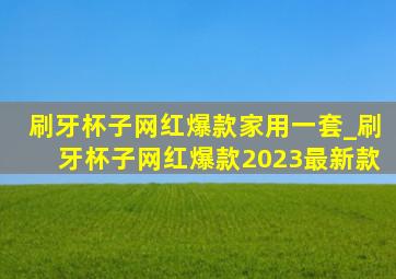 刷牙杯子网红爆款家用一套_刷牙杯子网红爆款2023最新款