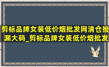 剪标品牌女装(低价烟批发网)清仓捡漏大码_剪标品牌女装(低价烟批发网)清仓捡漏大衣