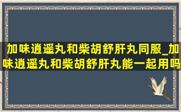 加味逍遥丸和柴胡舒肝丸同服_加味逍遥丸和柴胡舒肝丸能一起用吗