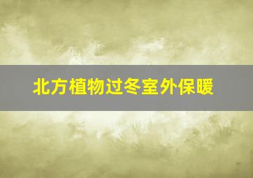 北方植物过冬室外保暖