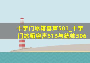 十字门冰箱容声501_十字门冰箱容声513与统帅506