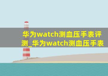 华为watch测血压手表评测_华为watch测血压手表